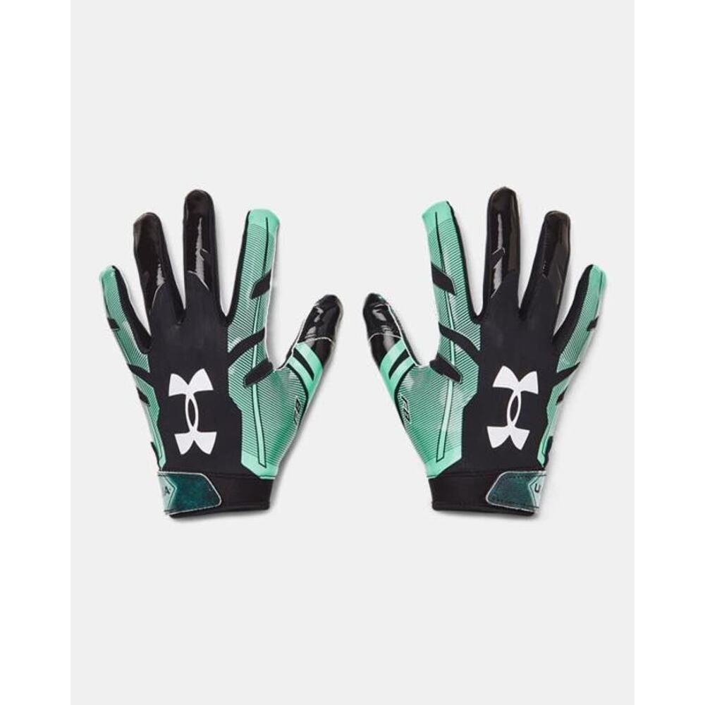 NWT Under Armour F8 Black Football Gloves Mens Size Large (1370840 005)